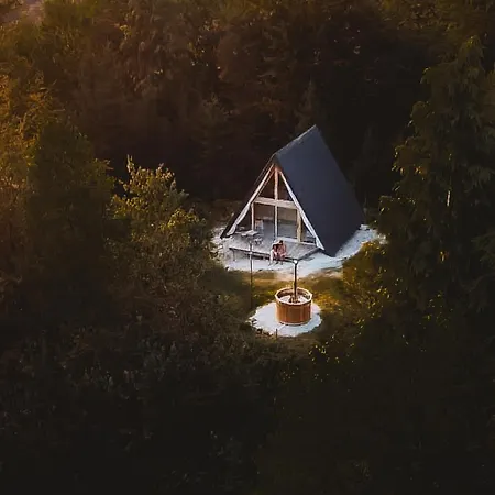 Шале Cozy A-frame Retreat Near Ljubljana With Hot Tub